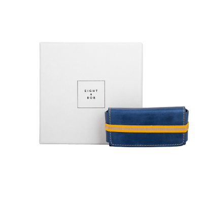 Eight & Bob | Originální kožené pouzdro na parfémy 30 ml - BLUE Eight & Bob | Originální kožené pouzdro na parfémy 30 ml - BLUE