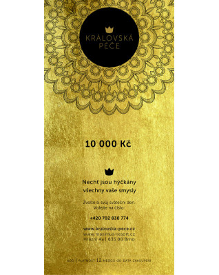 Dárkový poukaz - SALON - v hodnotě 10 000 Kč Dárkový poukaz - SALON - v hodnotě 10 000 Kč