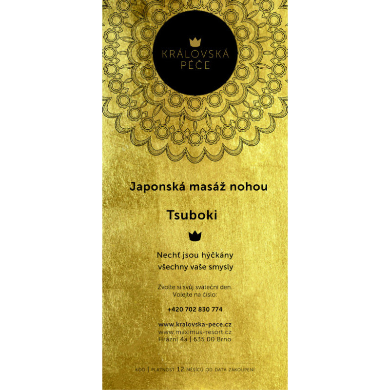 Dárkový poukaz - SALON - Tsuboki japonská masáž nohou