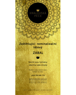 Dárkový poukaz - SALON - Zeštíhlující reminalizační tělový zábal nohy a břicho Dárkový poukaz - SALON - Zeštíhlující reminalizační tělový zábal nohy a břicho